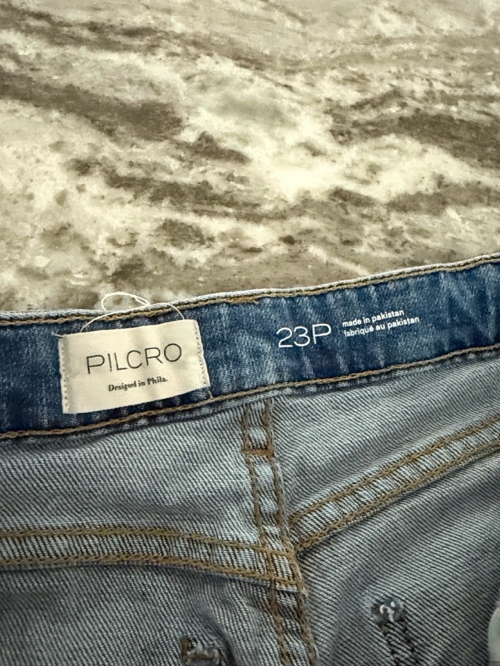 Pilcro Light Blue Wide-Leg Cropped Jeans - Picture 2 of 6